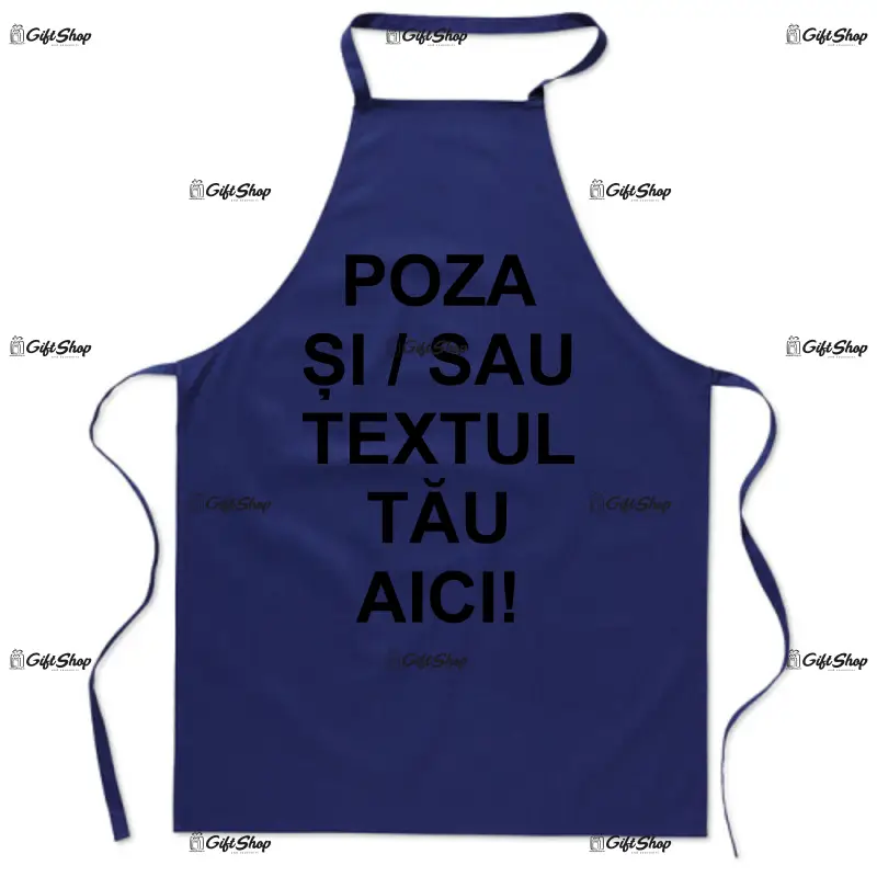 ..sort albastru inchis personalizat cu poza / text